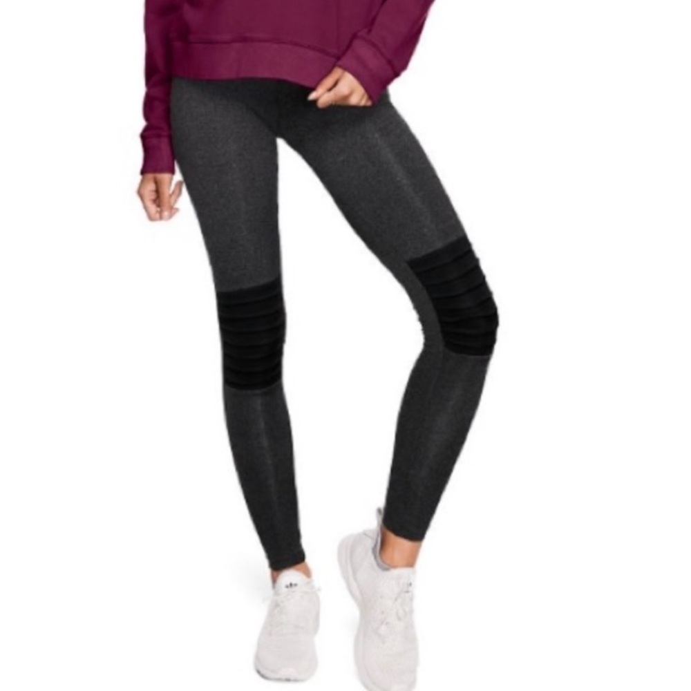 PINK Victoria's Secret Yoga Heather Grey Moto Leggings, Large